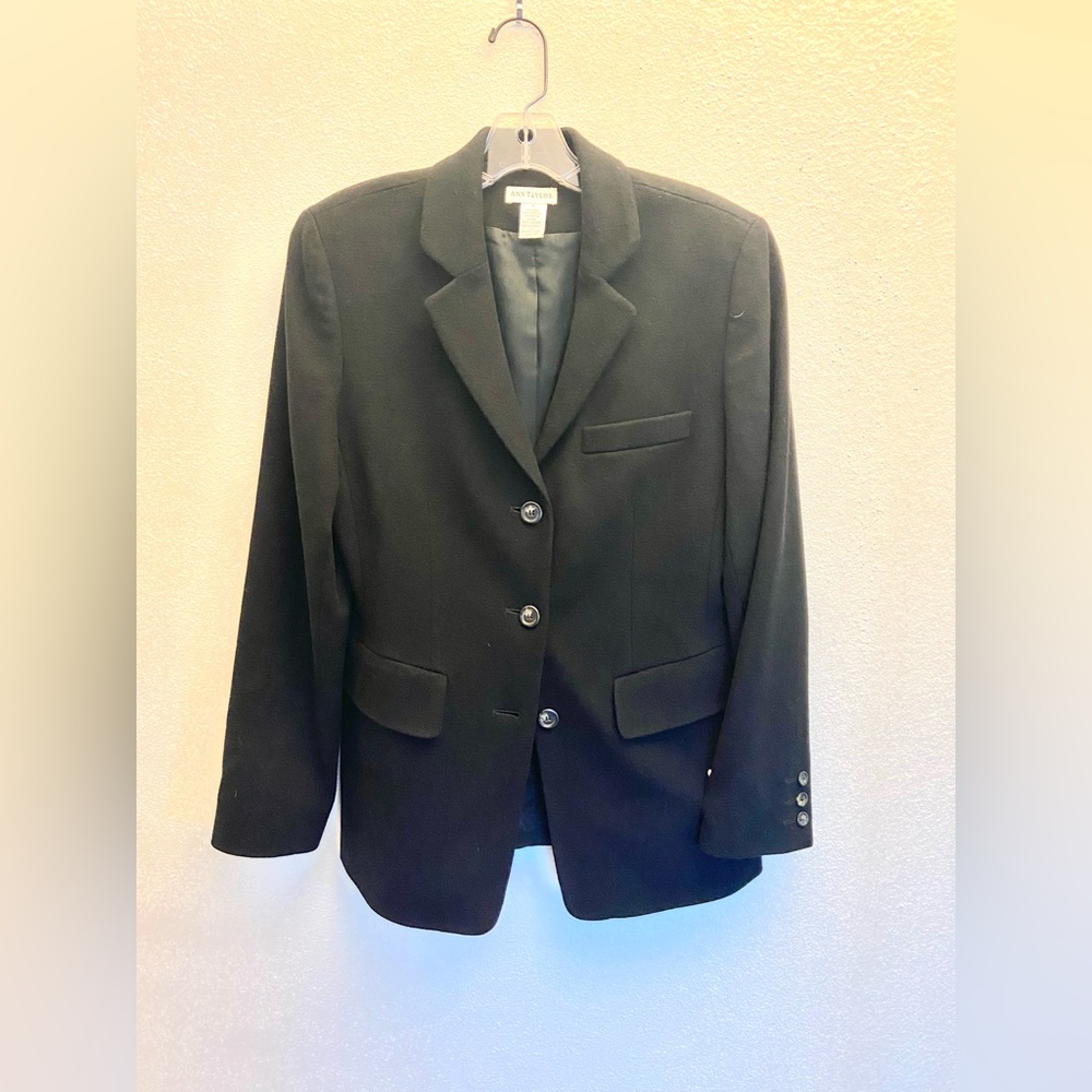 Ann Taylor Black Classic Tailored Blazer